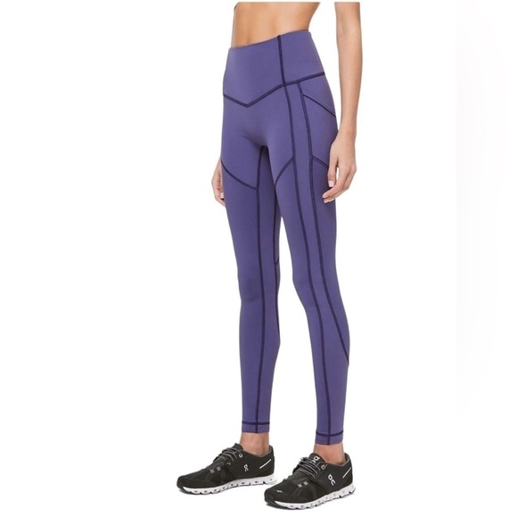 Lululemon All The Right Places Pant Leggings 28" Inseam in Gatsby Blue Sz 2 - Picture 1 of 12
